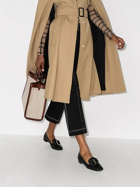 Ferragamo Zaneta Double-Bow Moccasins Space Saving