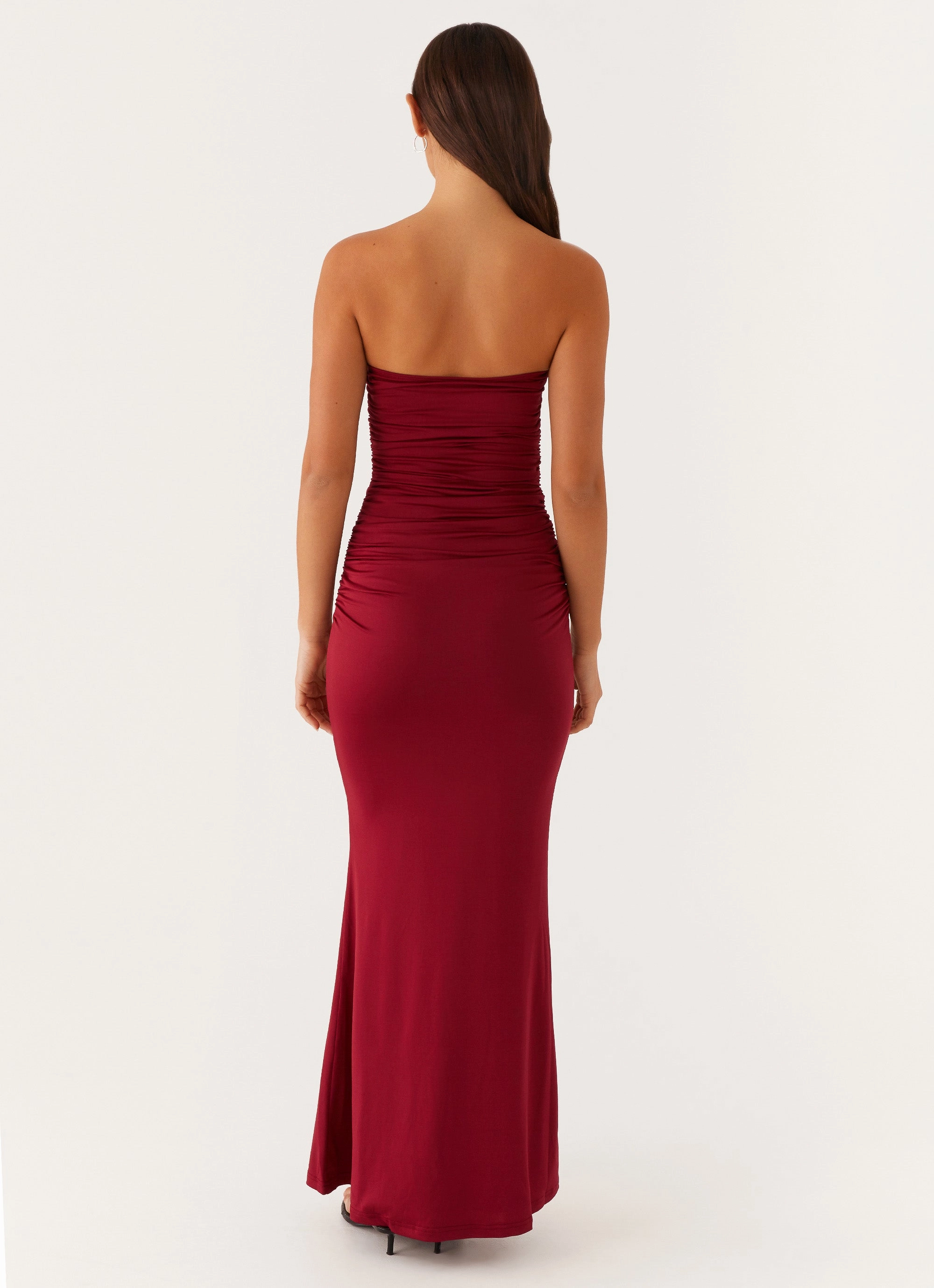 Rudy Maxi Dress - Maroon Perfect Shape Casual Must-Have