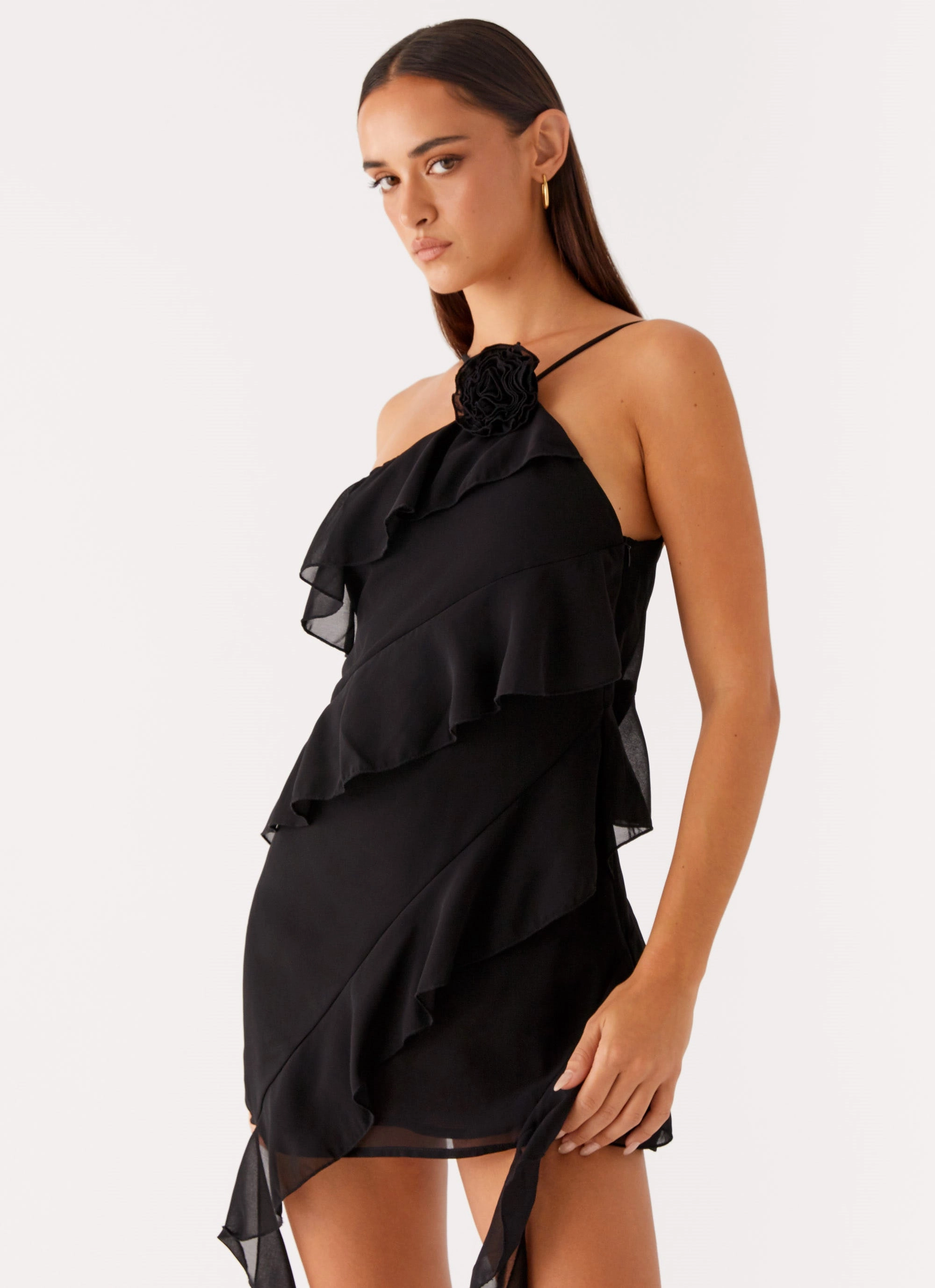 Sita Mini Dress - Black Travel-Essential