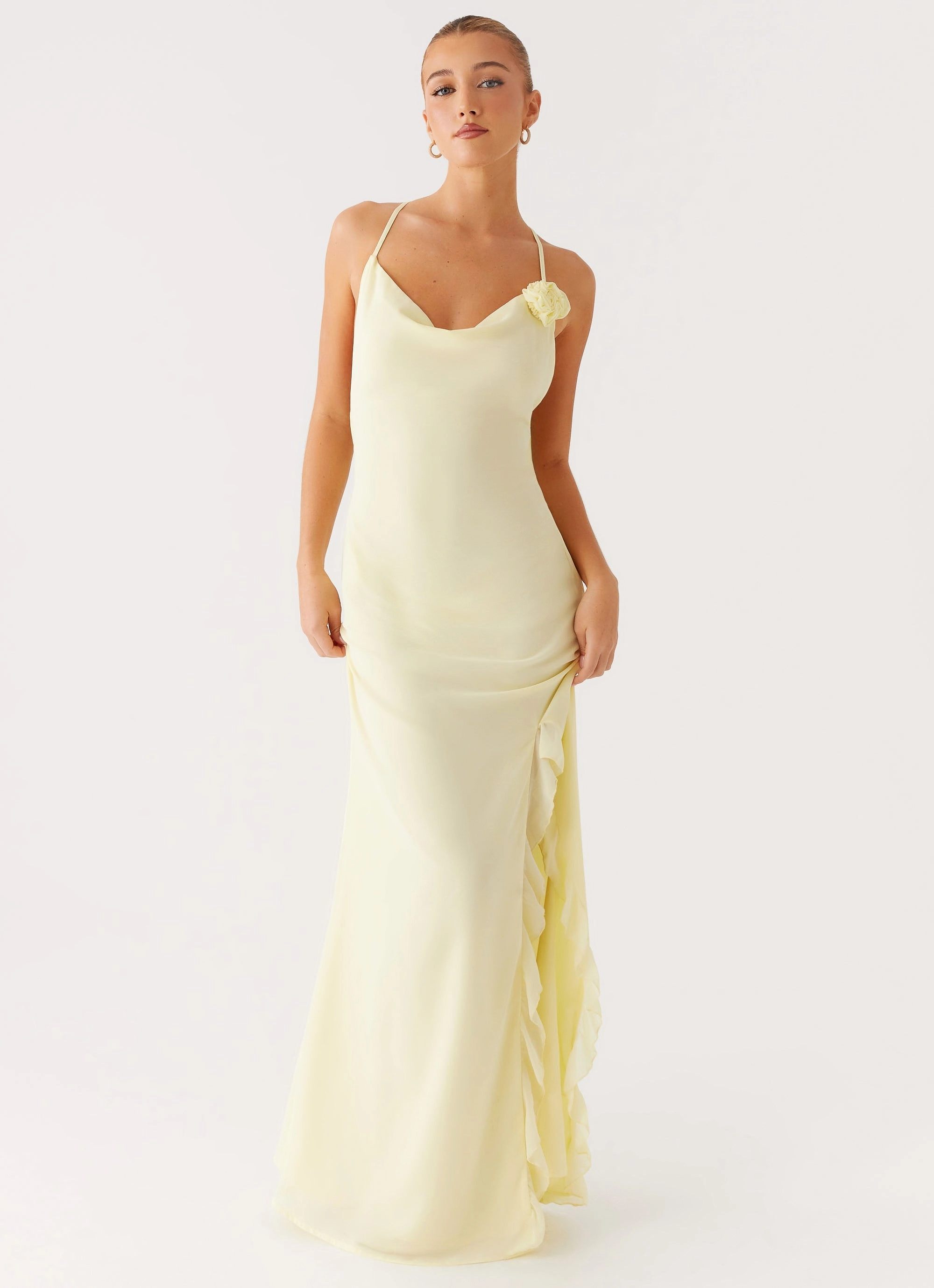 Breathable Wearable First Class Maxi Dress - Yellow