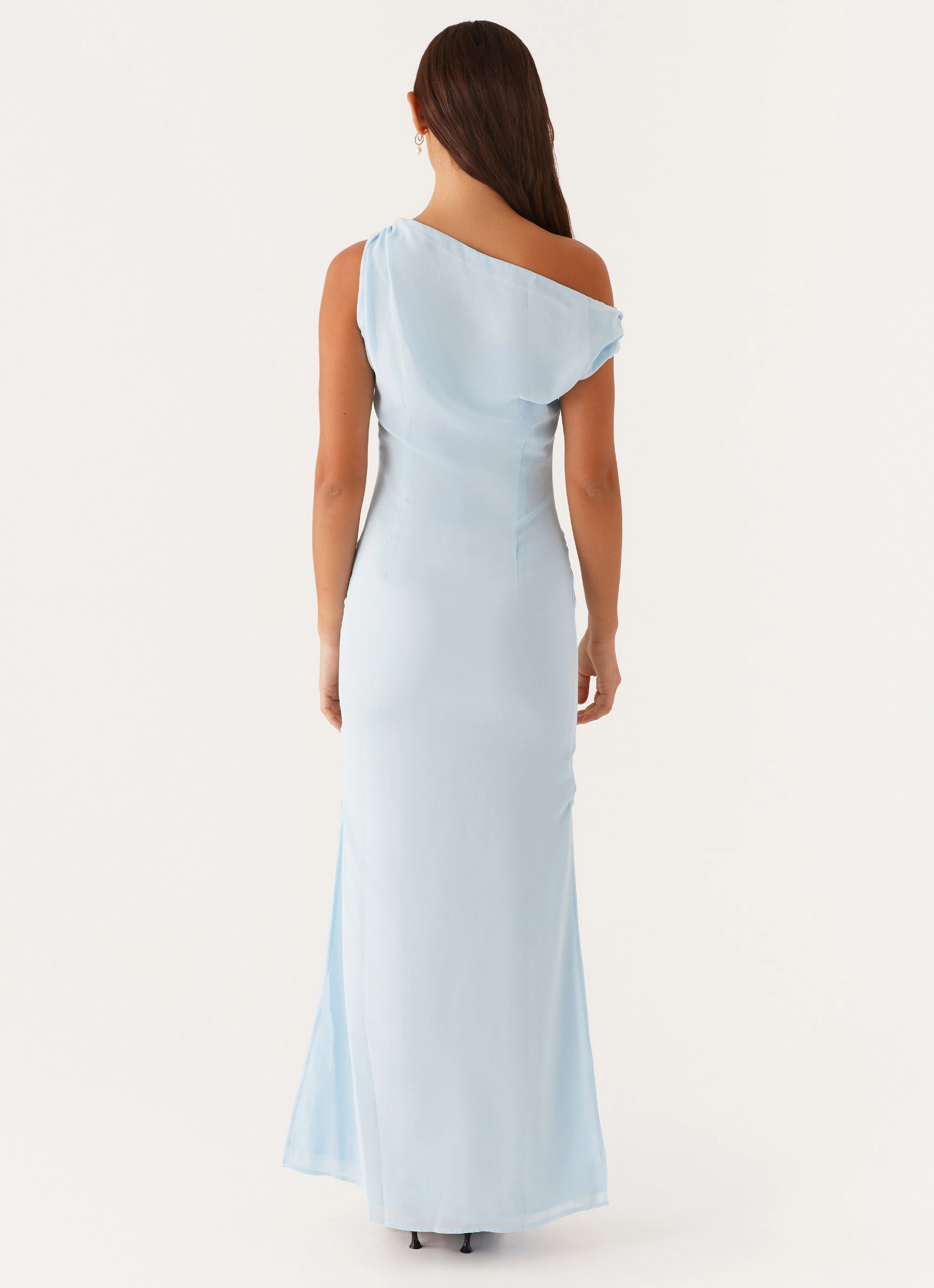 Skin Touch Relaxed fit wear Dinner Date Maxi Dress - Blue