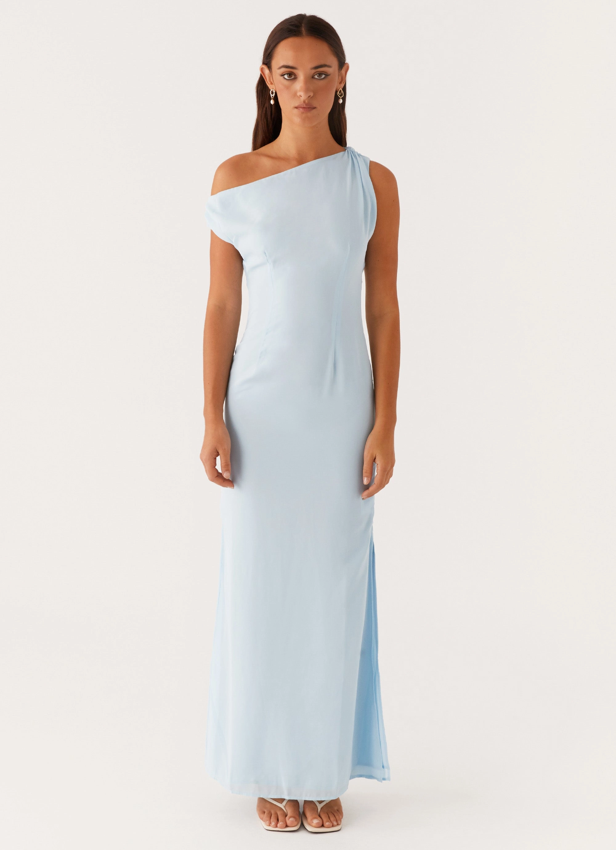 Sophisticated Vibe Dinner Date Maxi Dress - Blue