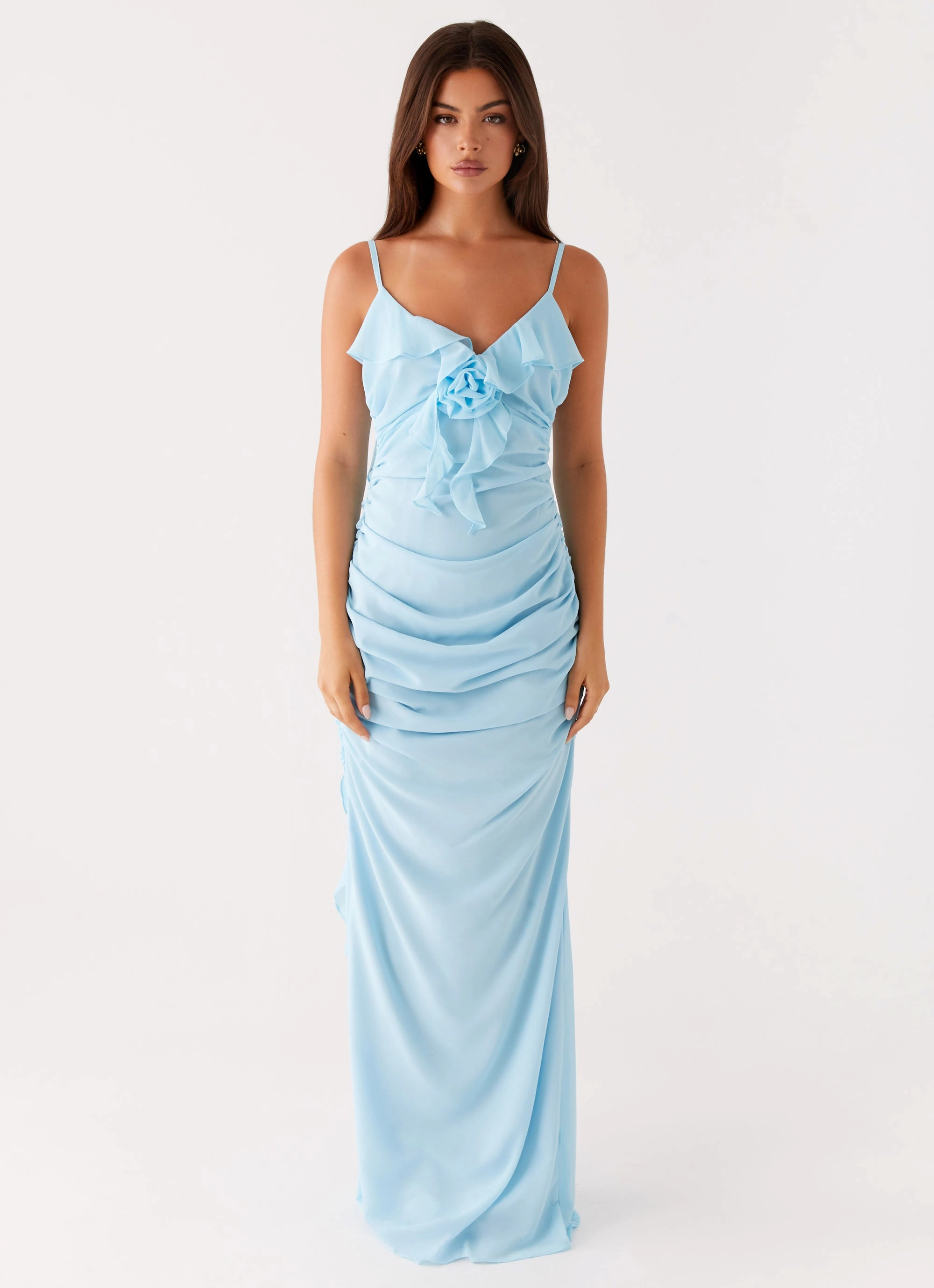Bust-Enhancing Jasmina Maxi Dress - Blue