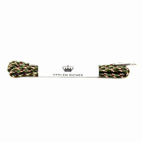 Stolen Riches Dress Laces in Camo Green Stable base