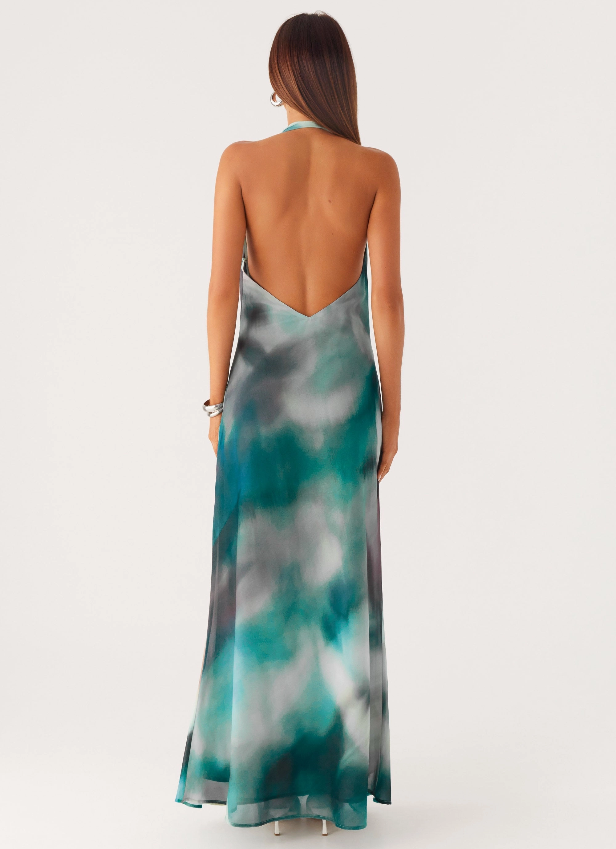Simple Comfort Golden Scene Lost At Sea Maxi Dress - Sea Splash