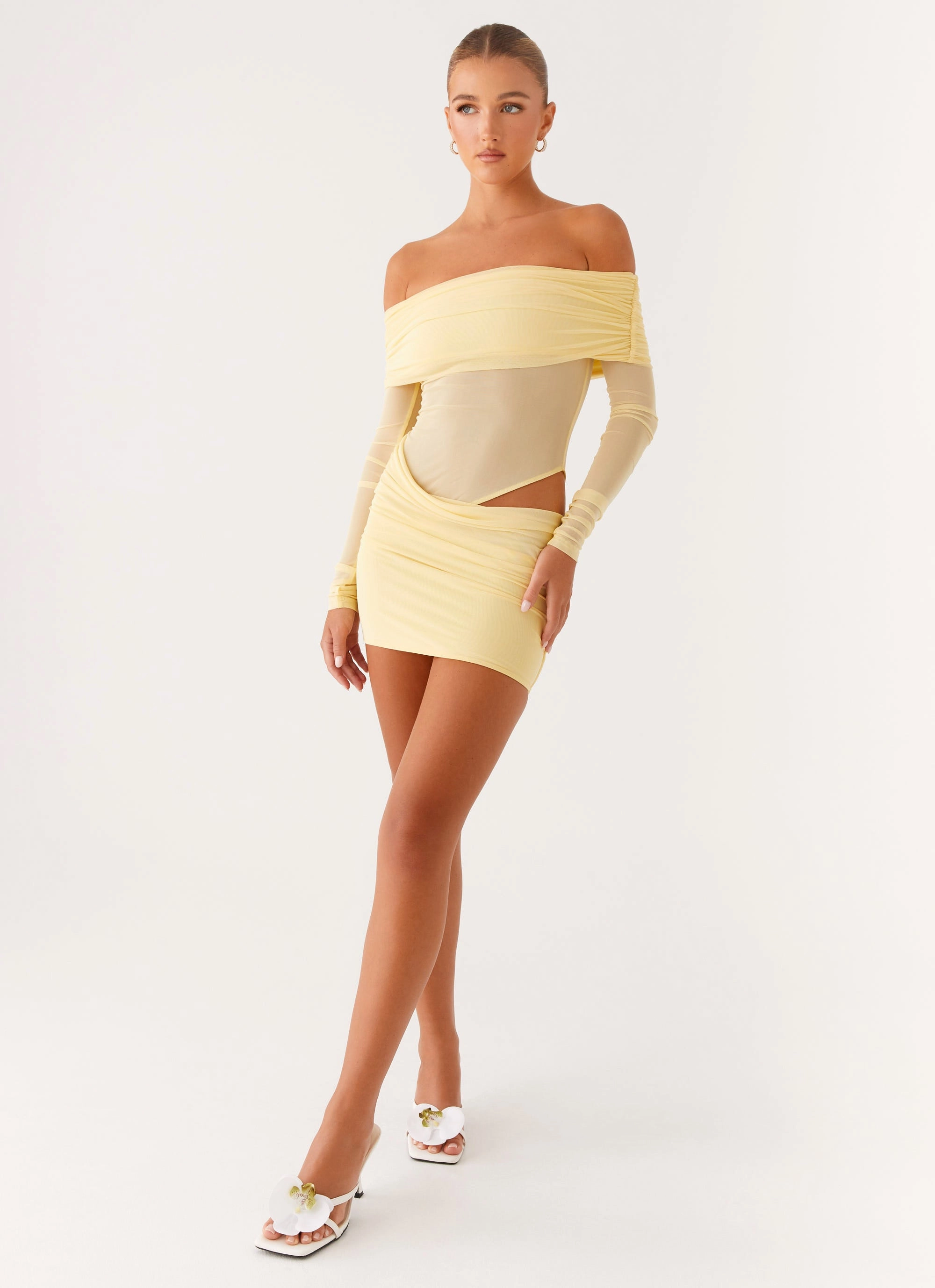 No Doubt Mini Dress - Yellow Comfortable Wear