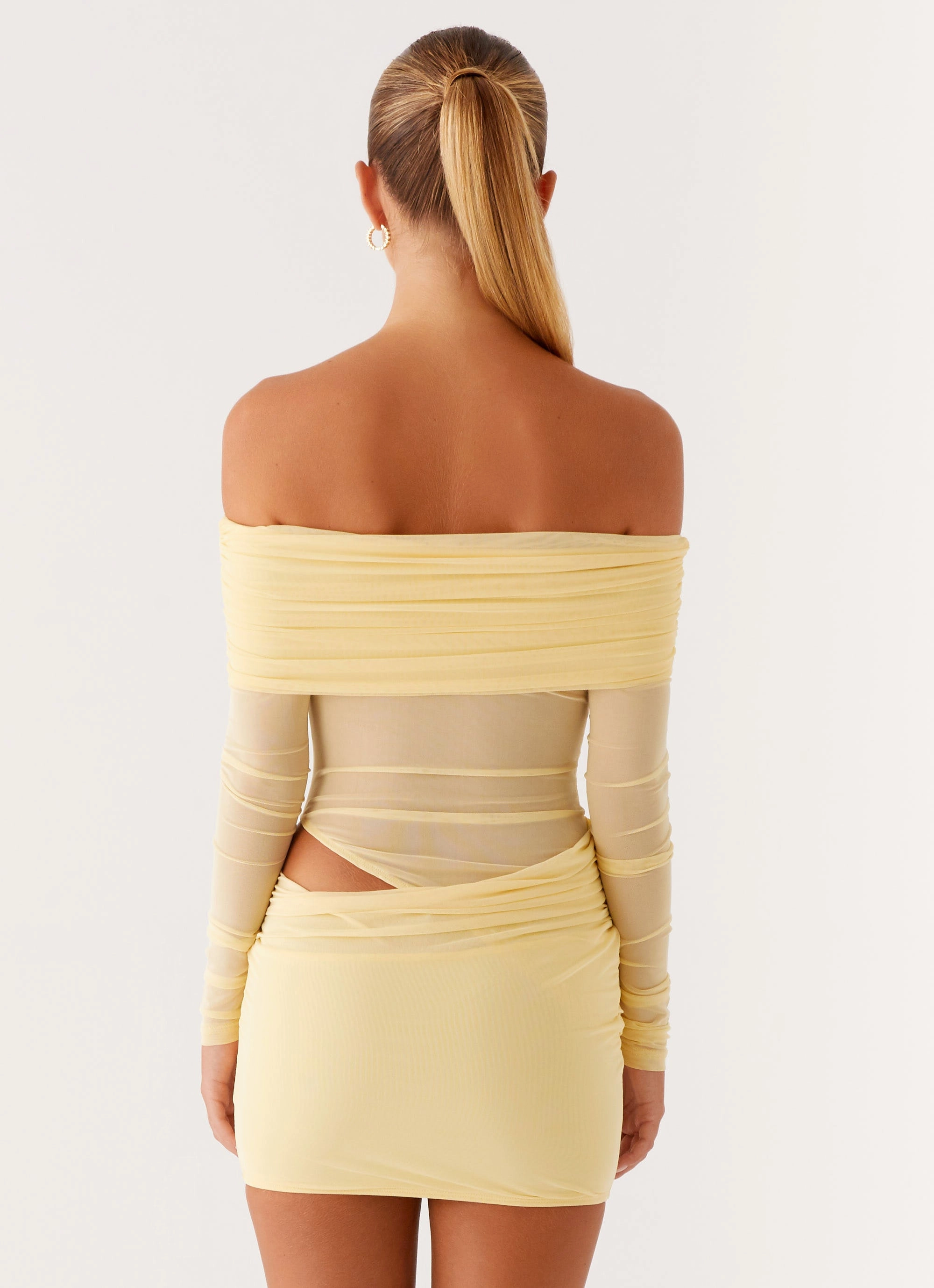 No Doubt Mini Dress - Yellow Travel Friendly Perfect Layering