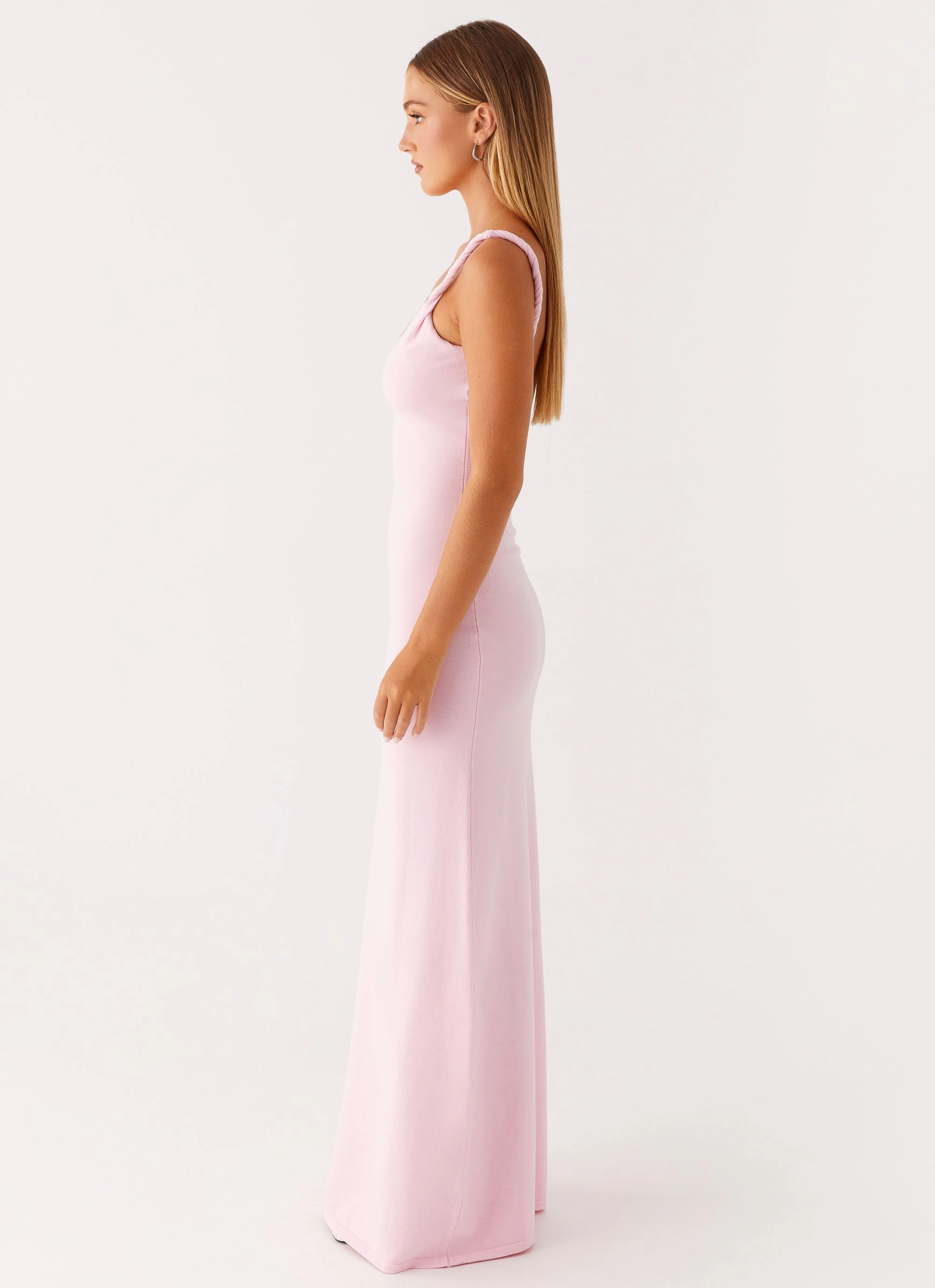 Anastasia Maxi Dress - Pink Cool Drape
