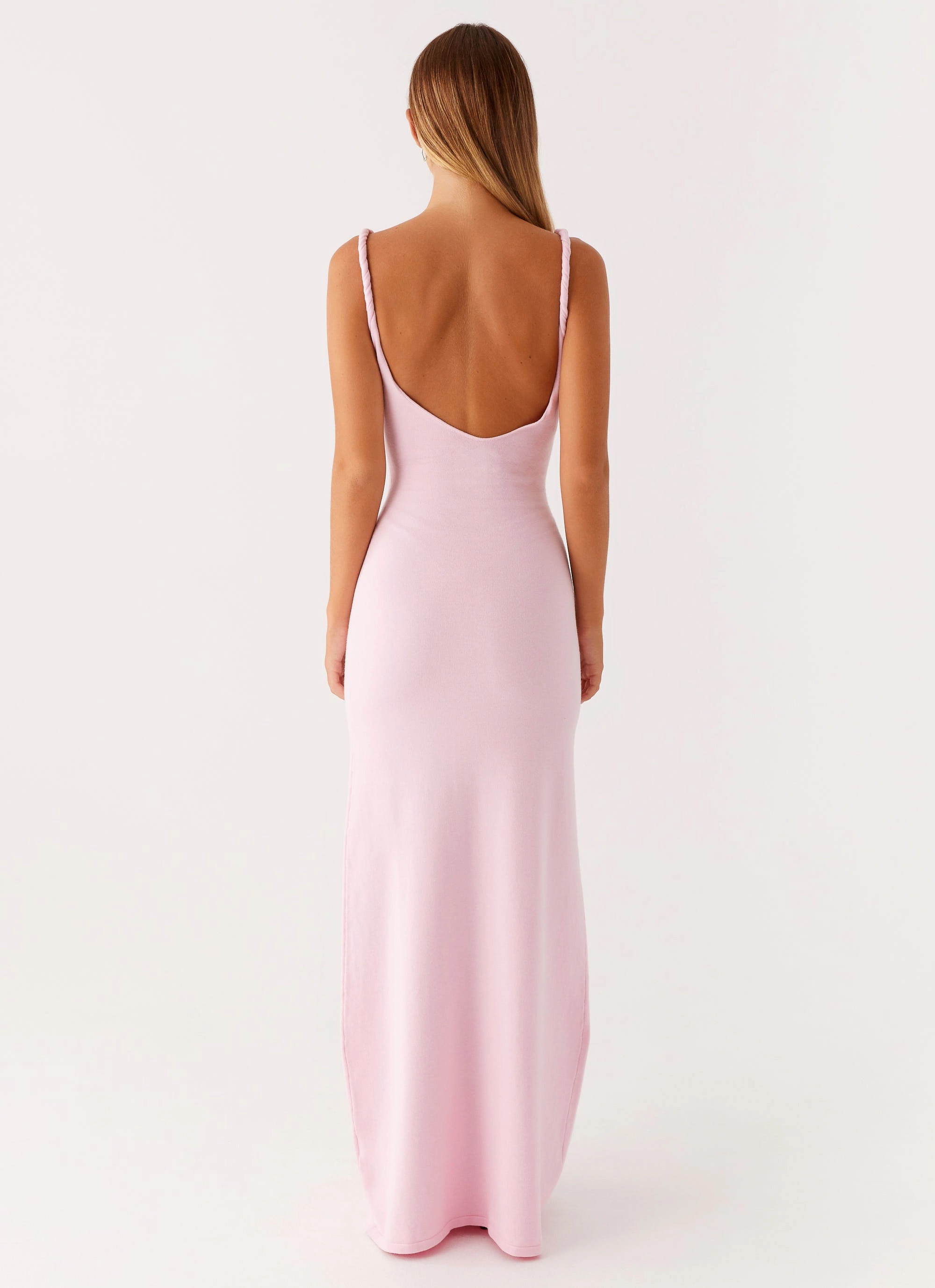 Fall Comfort Seamless-Look Anastasia Maxi Dress - Pink