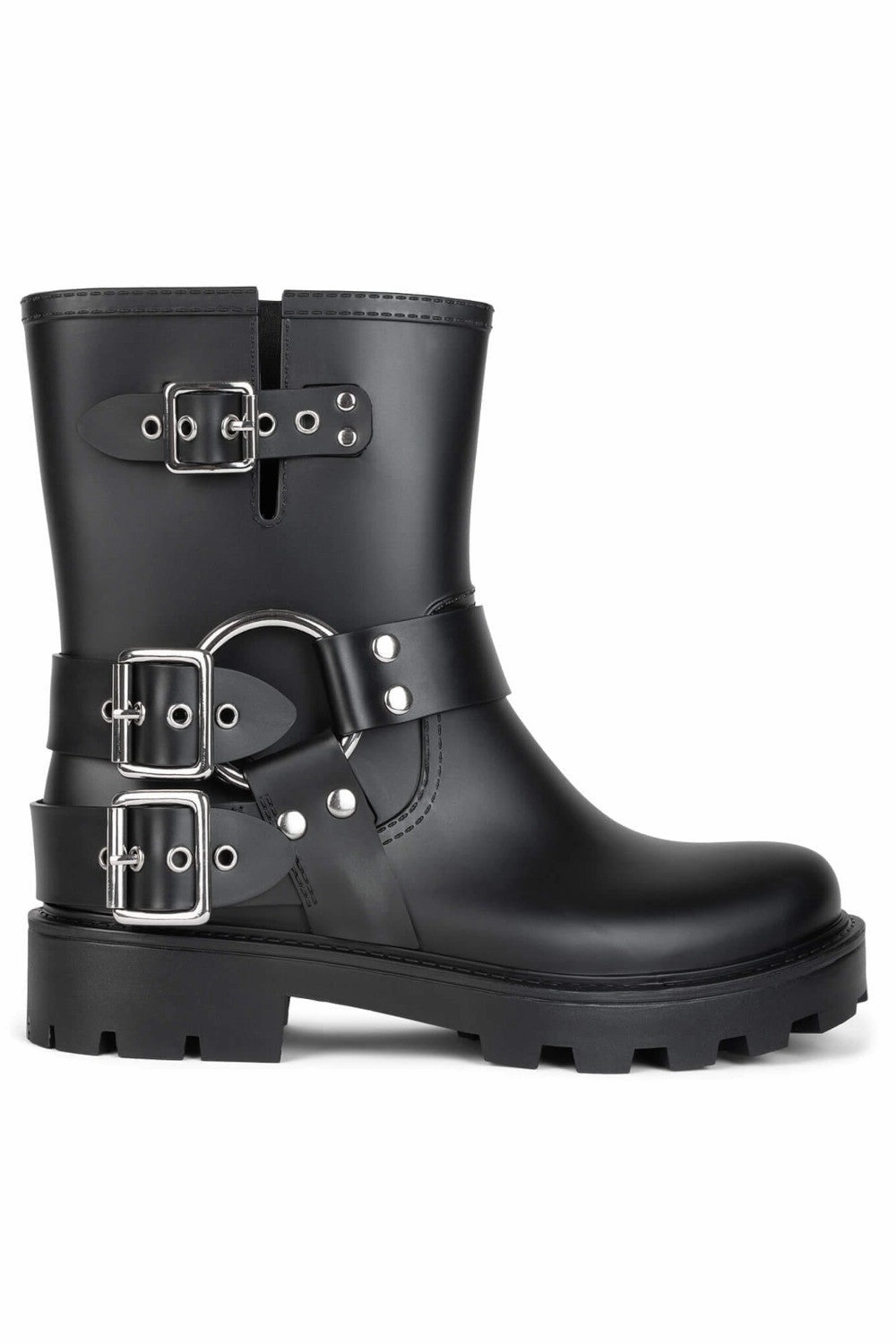 Arctic Cool Jeffrey Campbell Controller Boots in Black Matte Silver