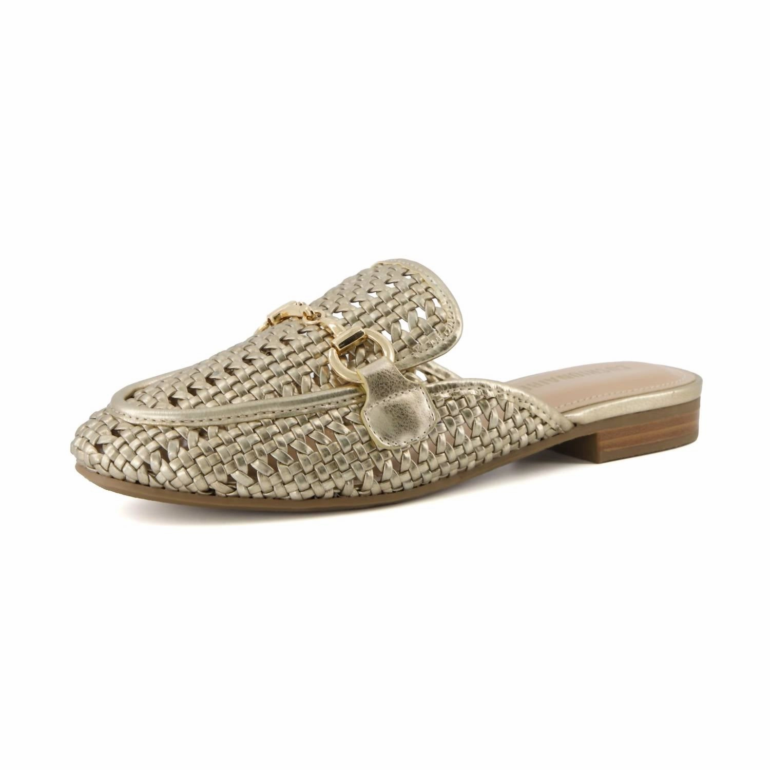 Women's Yoga Slip On Mule In Gold Slide Style