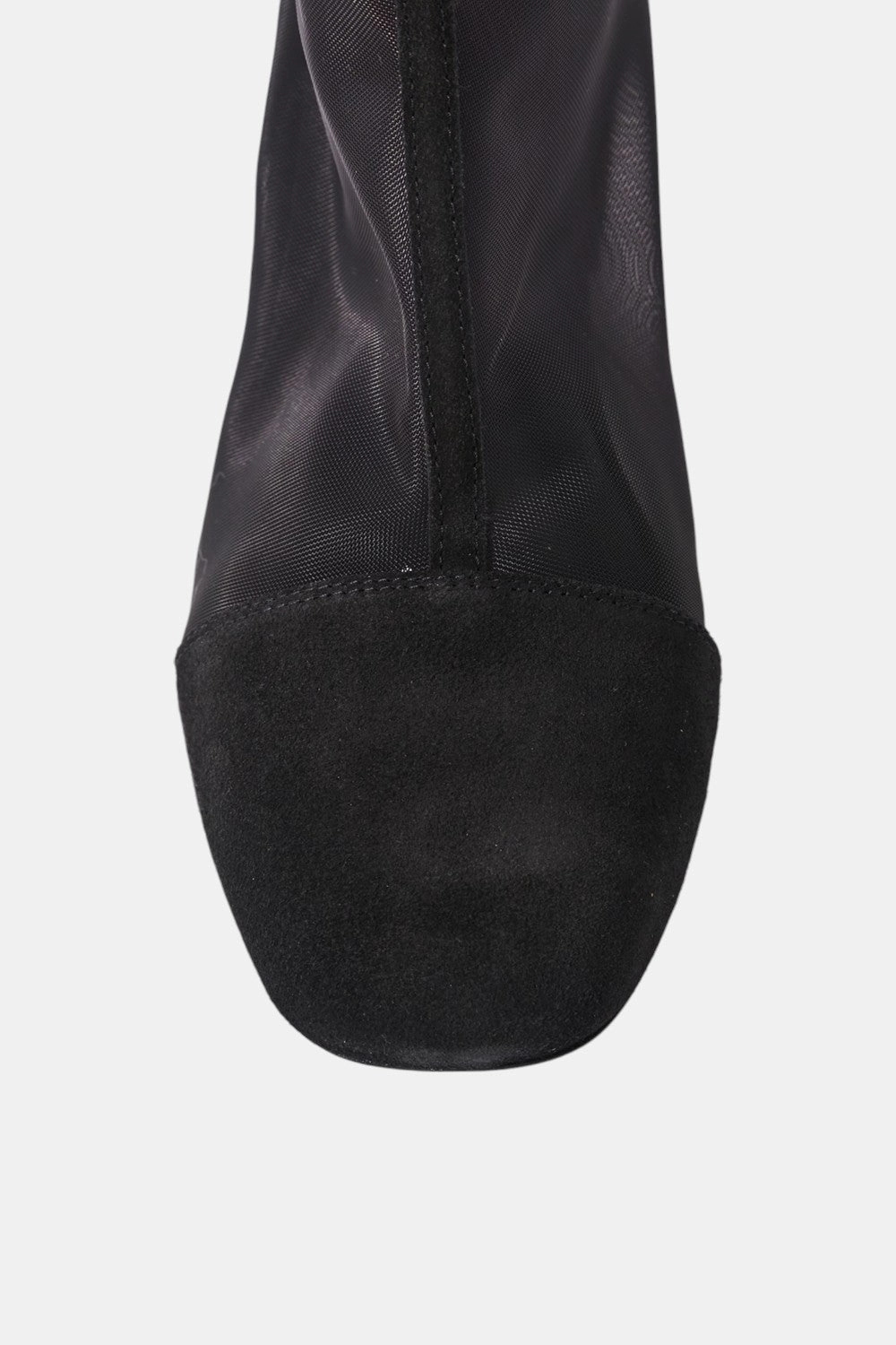 Free People Shoes Wisteria Mesh Boots in Black Suede Chunky Wedge Heels Vibrant Tone