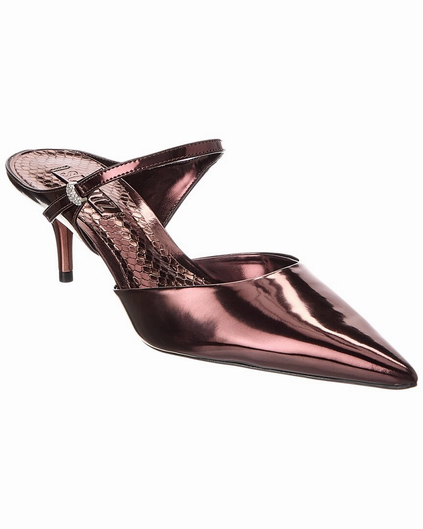 SCHUTZ Tonya Mid Patent Mule Non Irritating Seam Finish Quick On