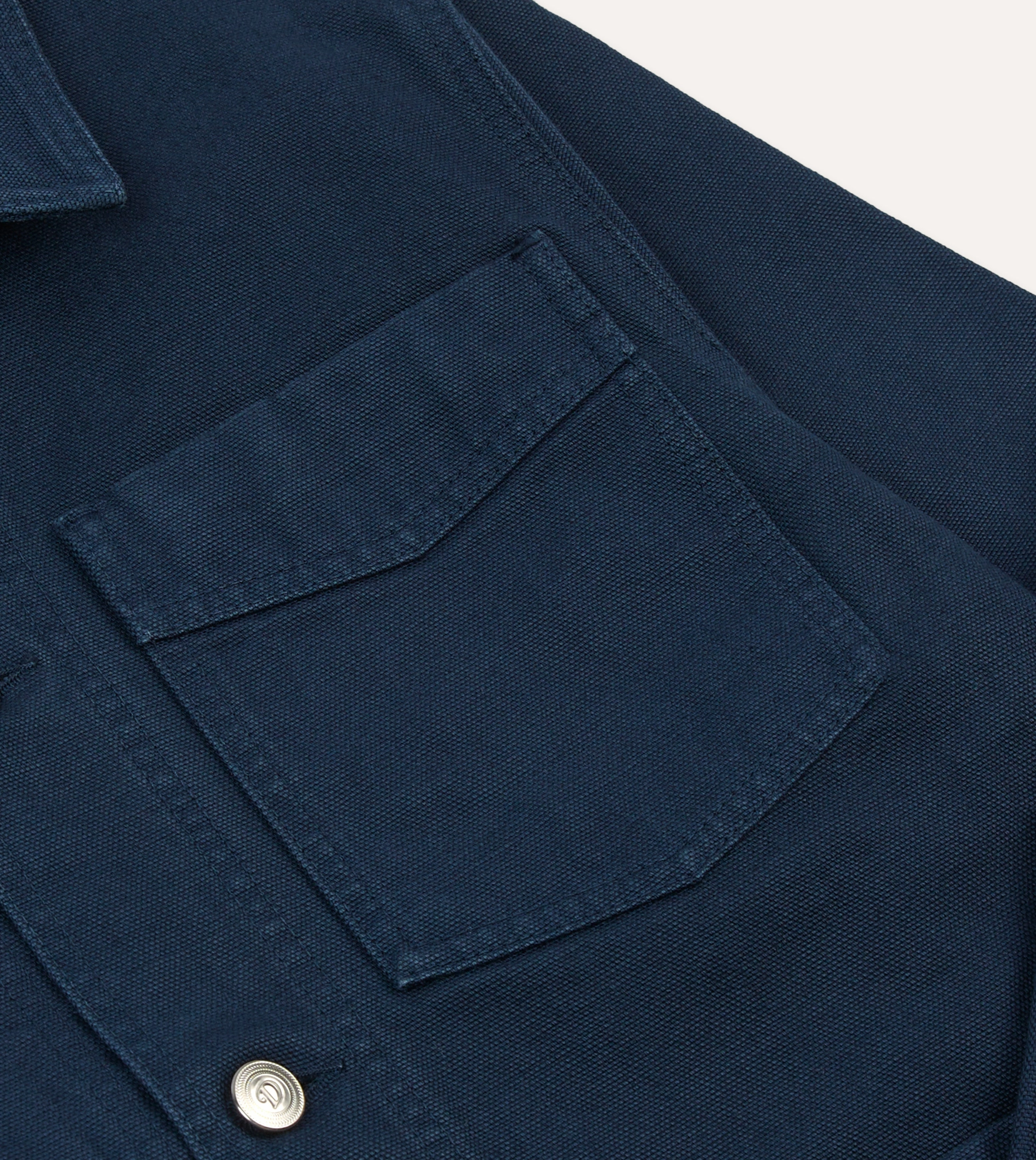 Navy Cotton Canvas Work Jacket work commute Quality