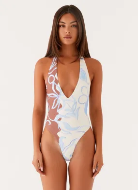 Summer Ready Delia One Piece Swimsuit - Bloom Wave Print