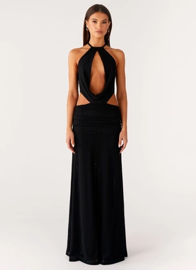 Only Love Maxi Dress - Black Flexible Comfort