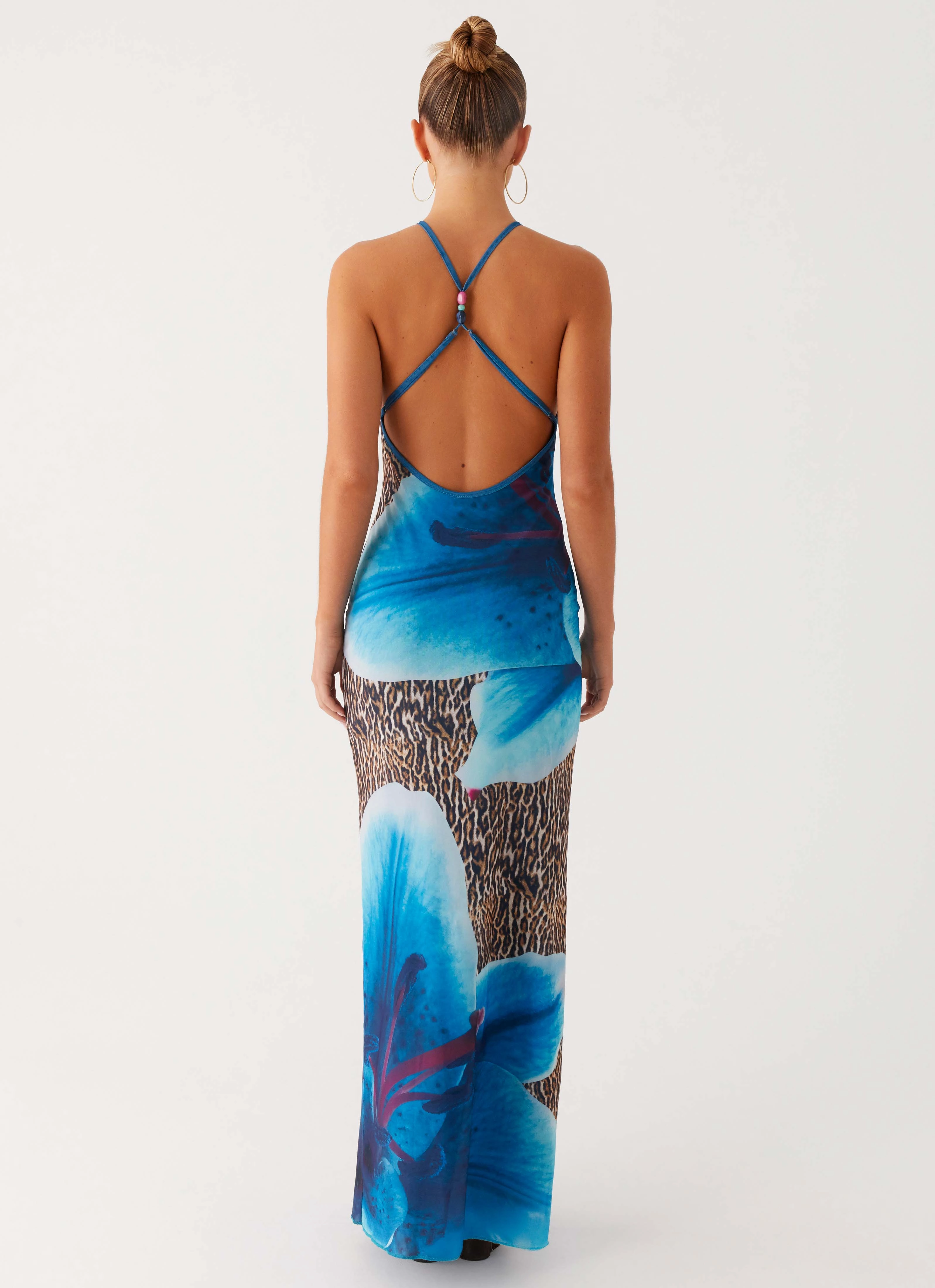 Poised Vibe Sandy Siren Maxi Dress - Cheetah Floral