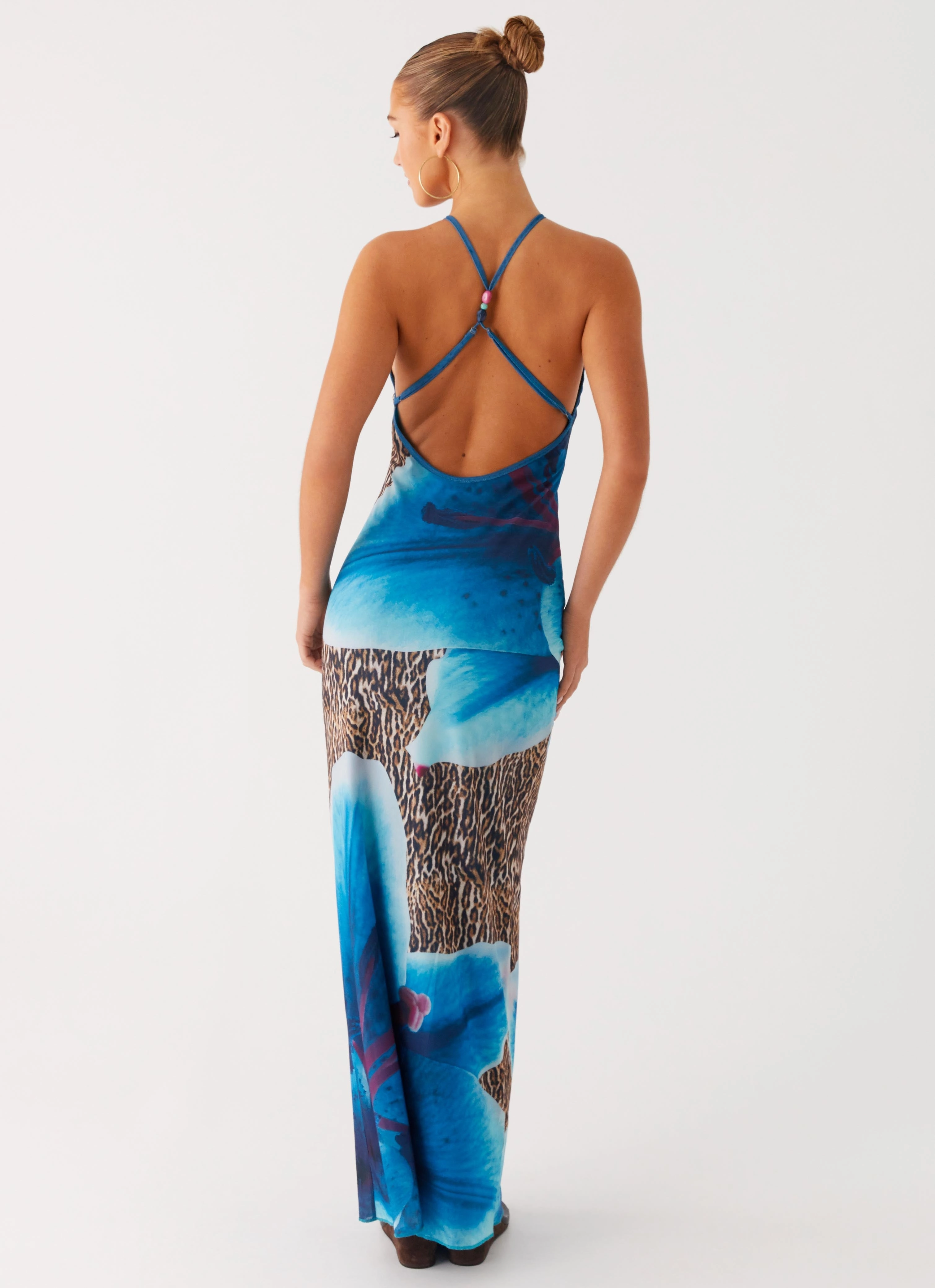 Editor??s-Pick Sandy Siren Maxi Dress - Cheetah Floral