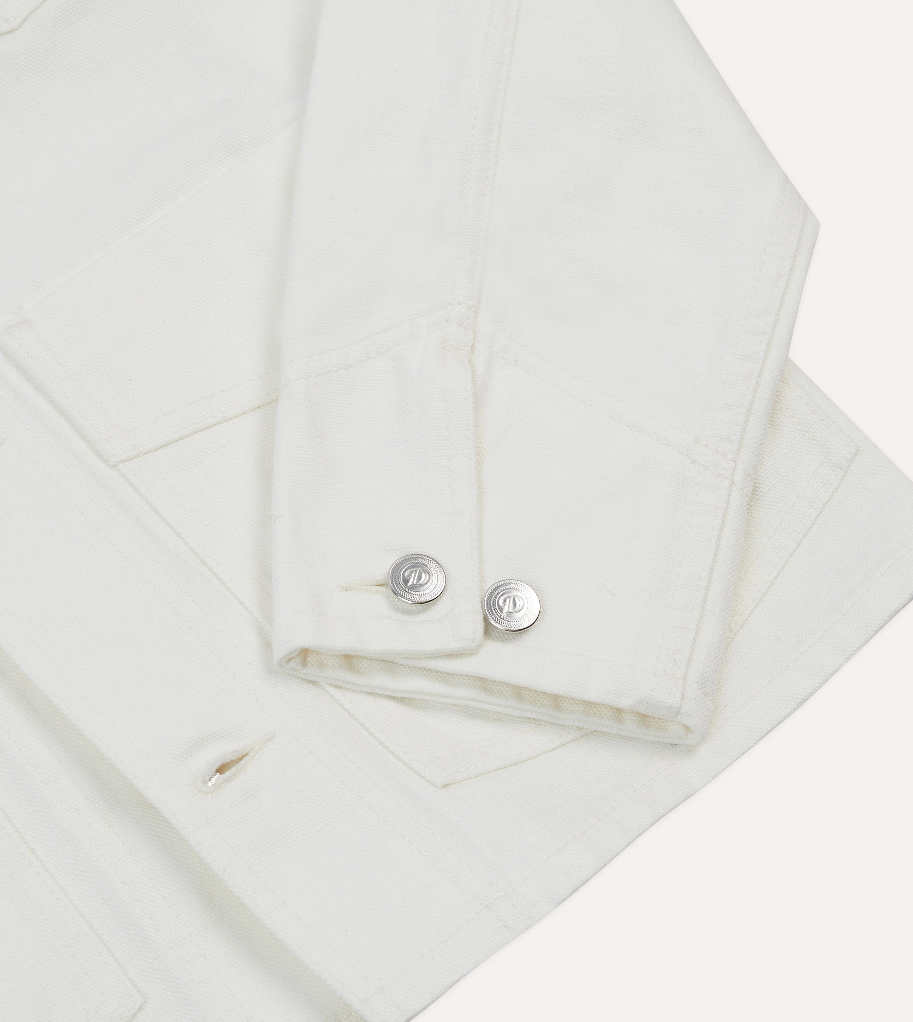 Triumph Odor Resistant Fabric Ecru Cotton Canvas Work Jacket