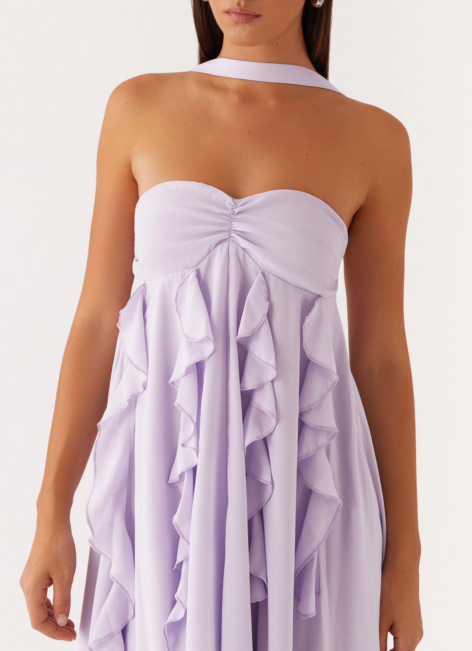 Layered Form Florence Maxi Dress - Lilac
