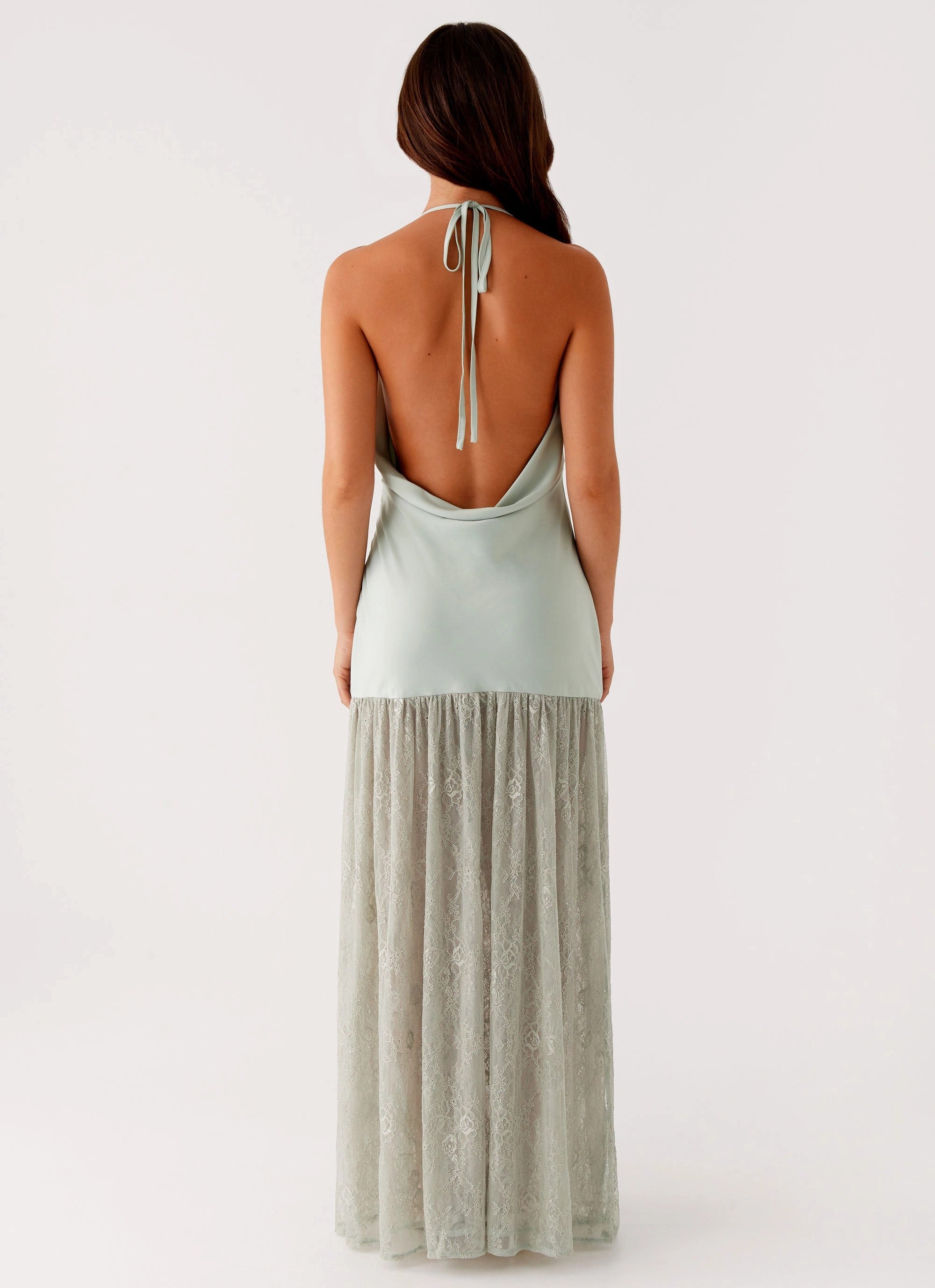 Flare Hem Kylie Maxi Dress - Sage