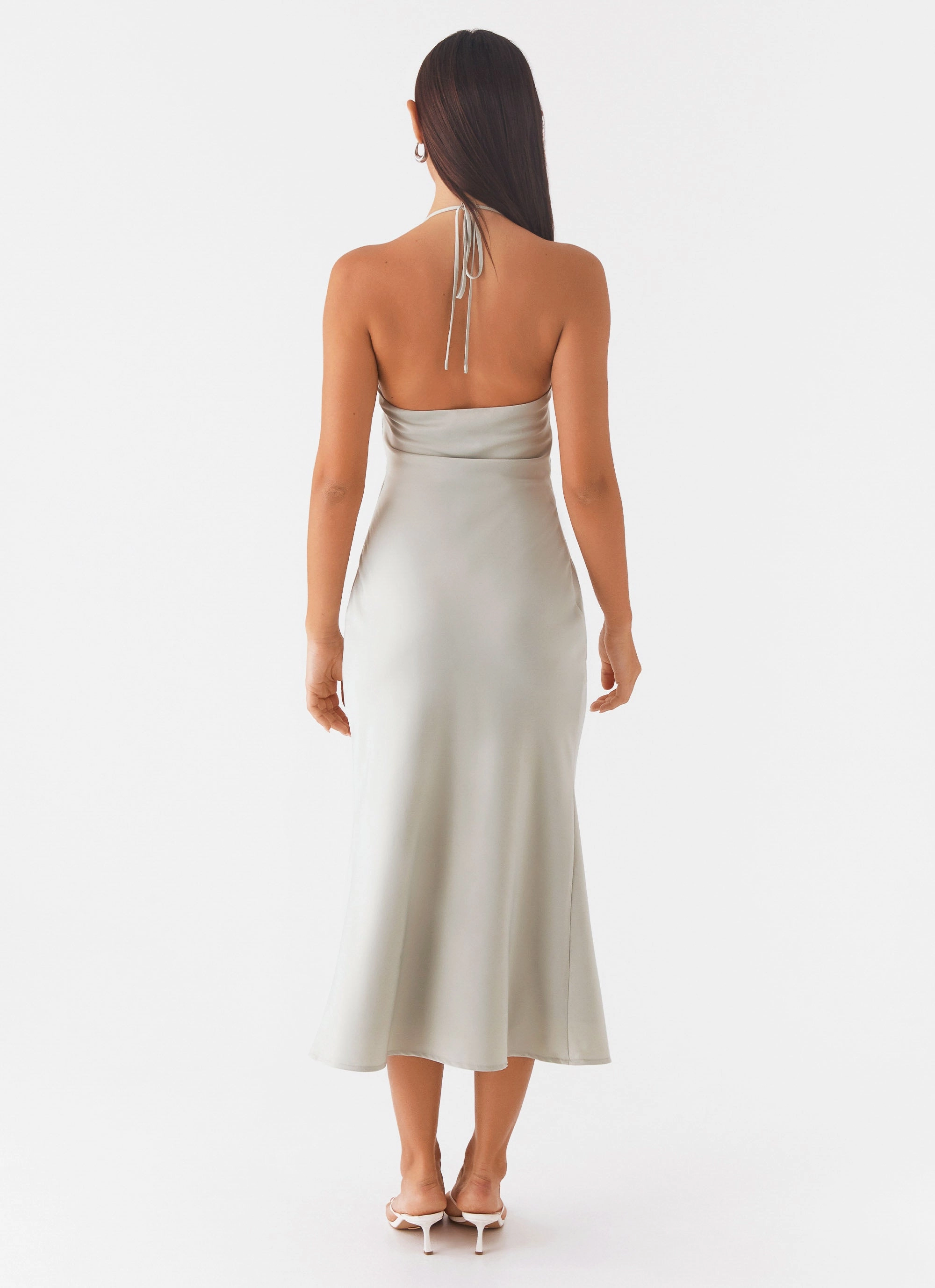 High Note Midi Dress - Sage Versatile dress for layering Silky Movement