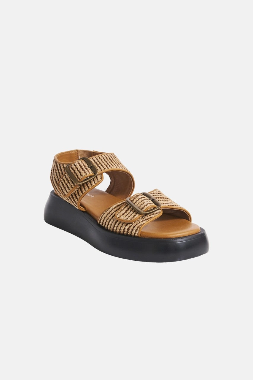 Heat Regulating Fabric Backless style Free People Shoes Mandi Weave Sandals in Natural