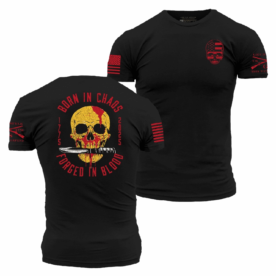 Forged In Blood T-Shirt - Black FadeResistant