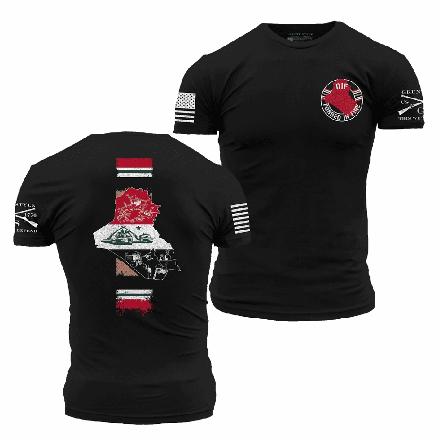 Forged In Fire OIF 2.0 T-Shirt - Black Eco Friendly Production