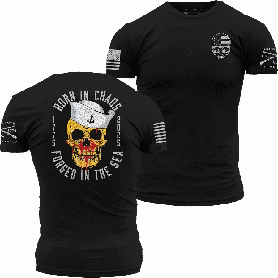 Forged In The Sea T-Shirt - Black Comfortable Layers