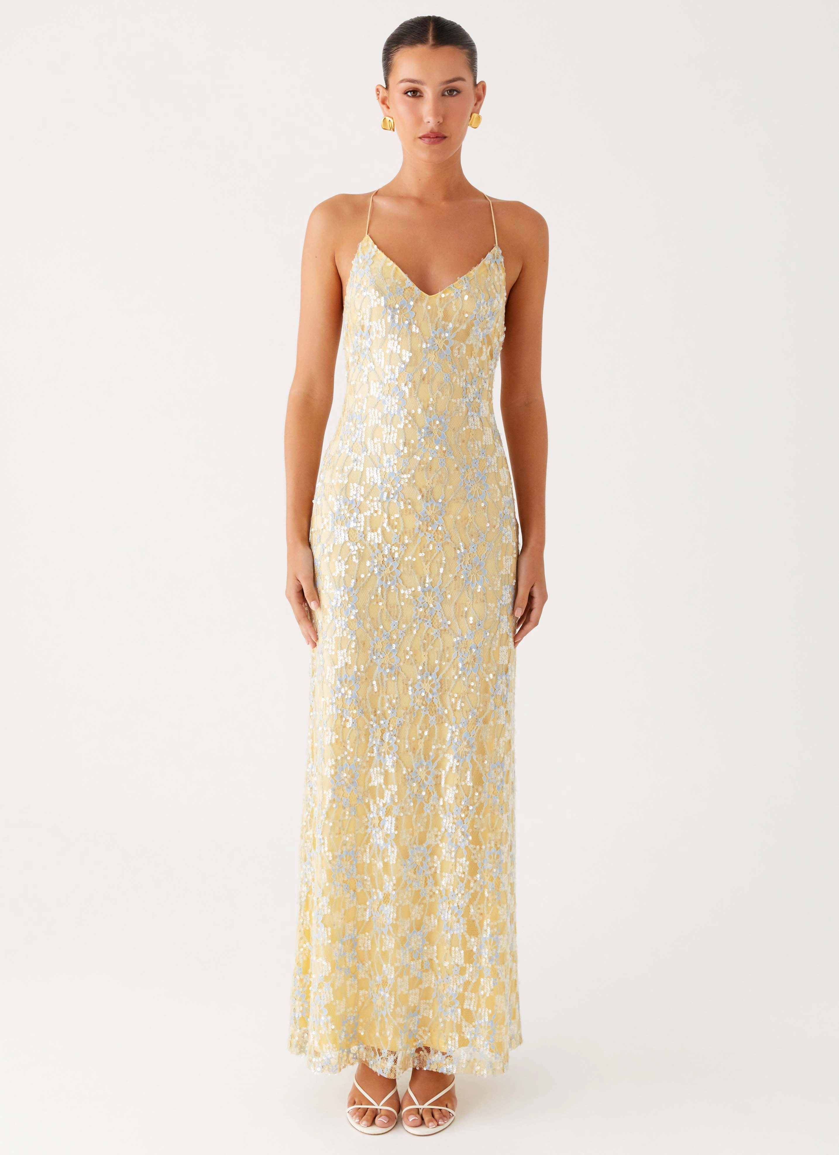 Truly Mine Maxi Dress - Yellow Feminine Look