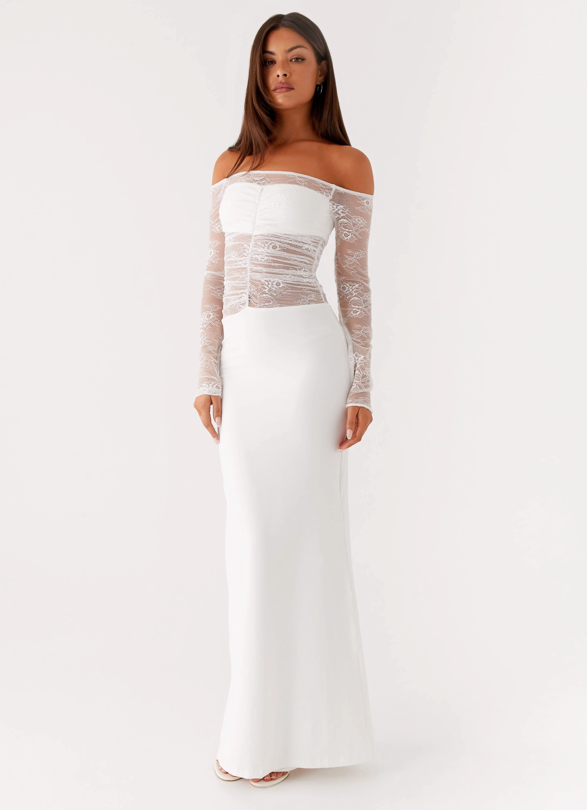 Avi Maxi Dress - White Dreamy Simplicity Ready Glow