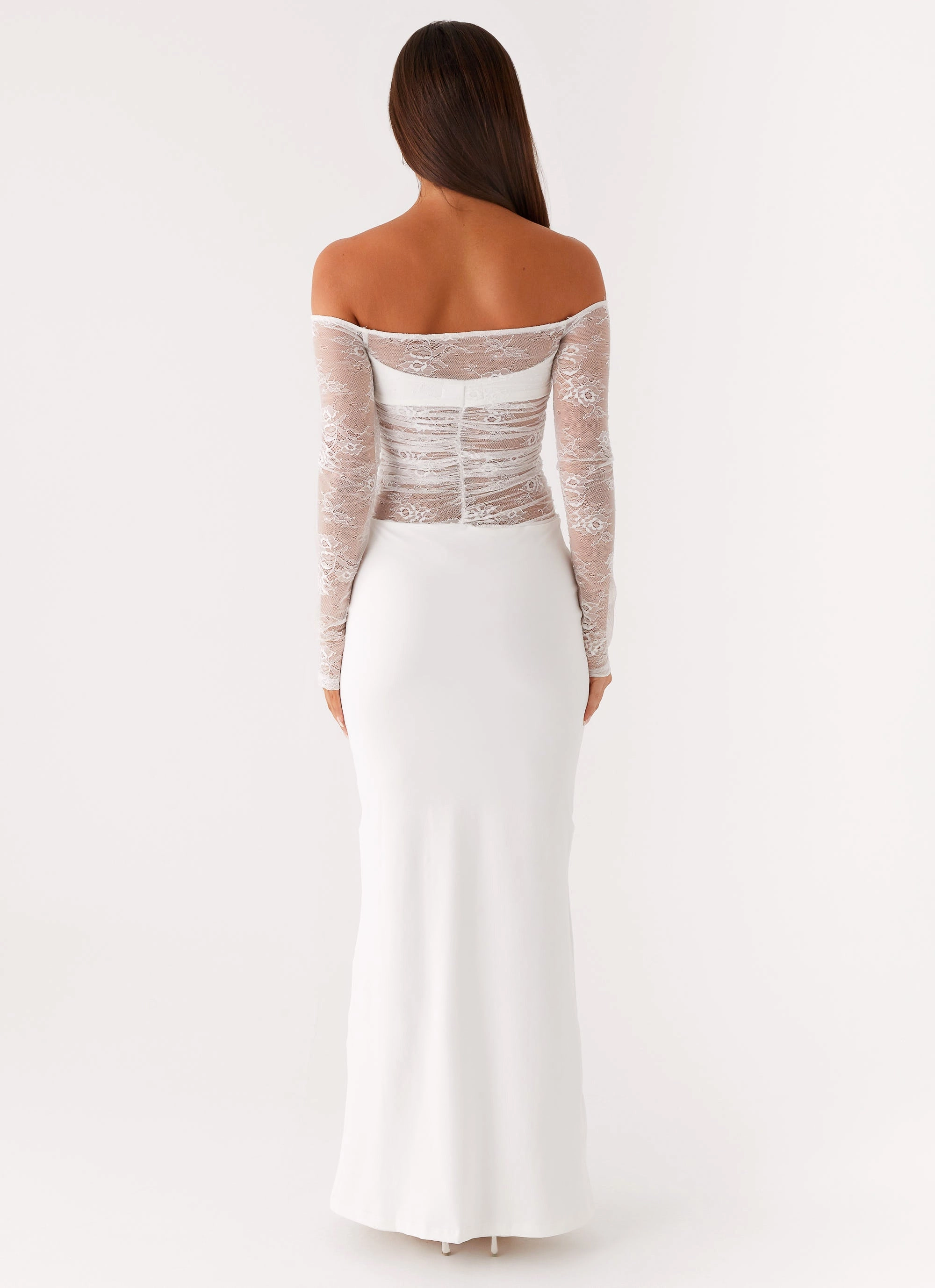 Tiered Skirt Avi Maxi Dress - White