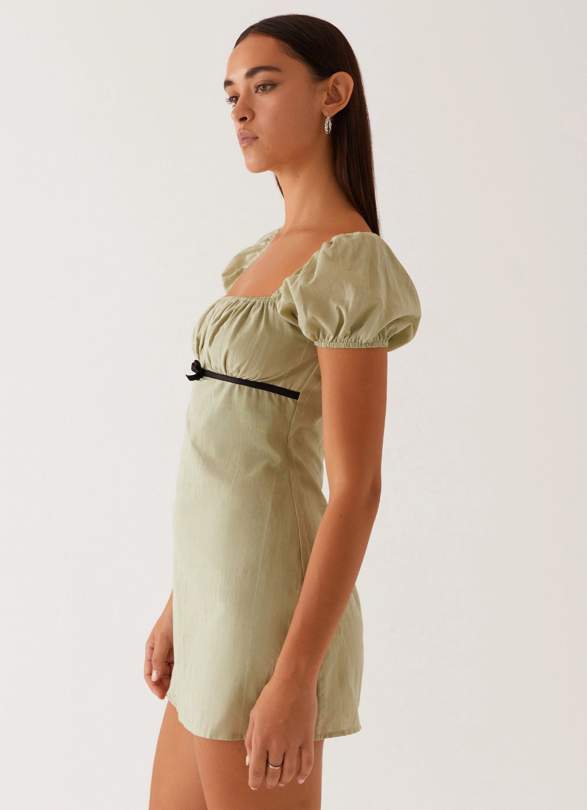 Inner Smile Fran Mini Dress - Pastel Green