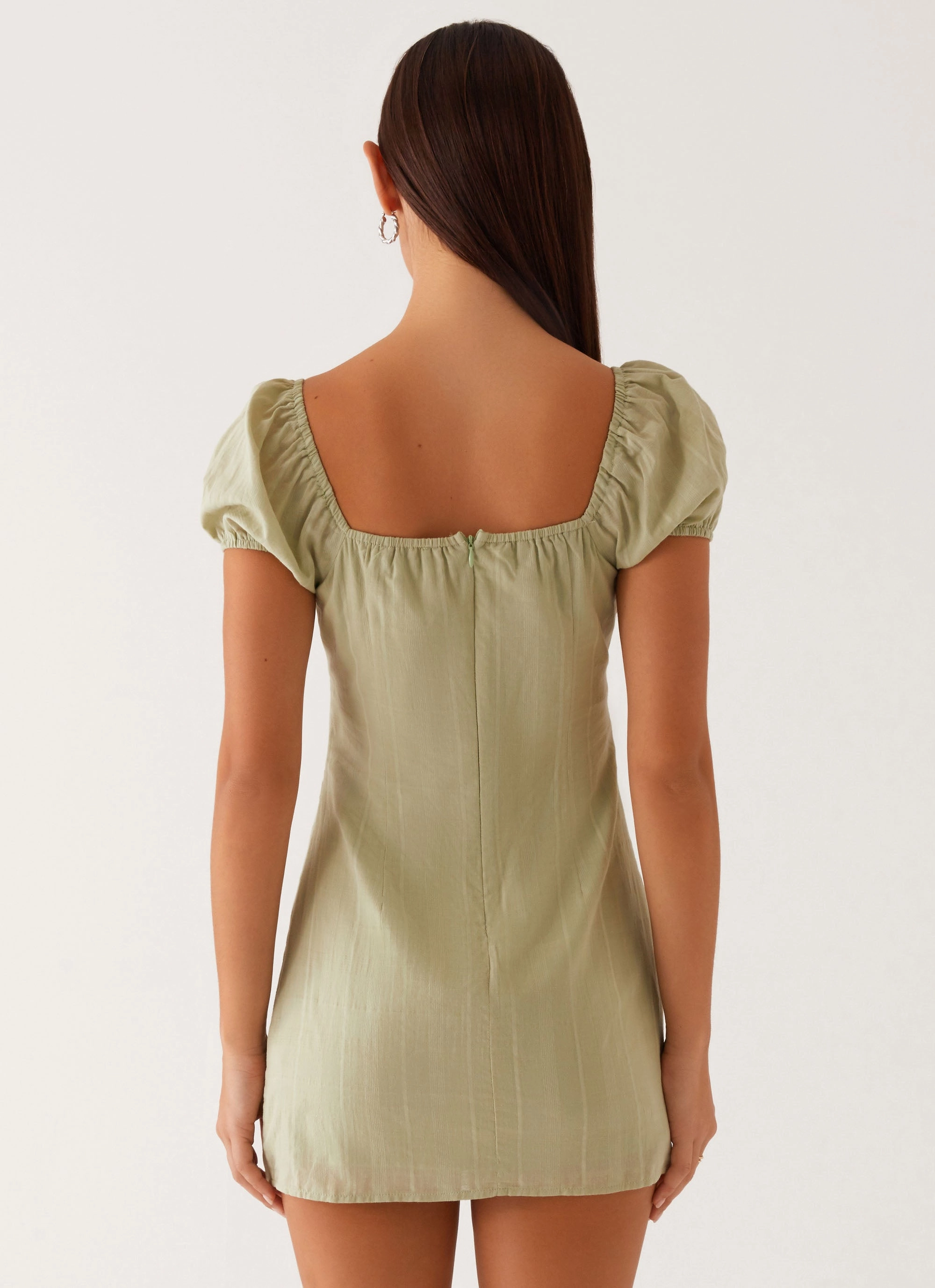 Cool Structure Fran Mini Dress - Pastel Green