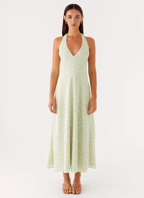 Coffee Break Francesca Midi Dress - Sage