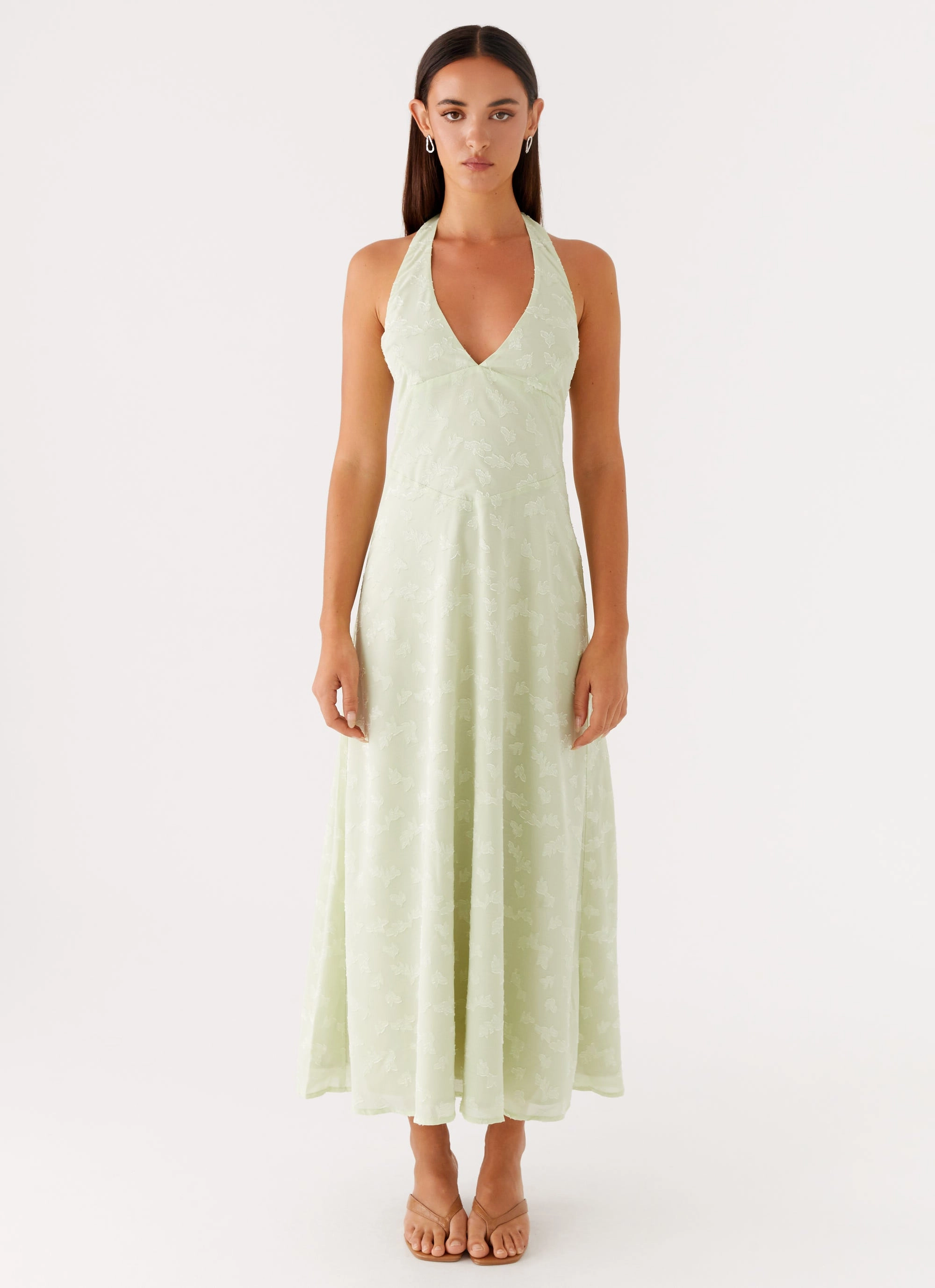 Coffee Break Francesca Midi Dress - Sage