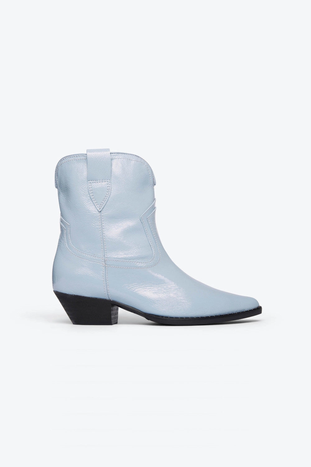 Wild Soul Freda Salvador Mazzy Western Ankle Boots in Sky Blue