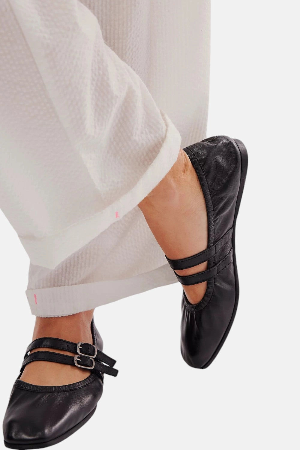 Style Trip Free People Gemini Ballet Flat Black