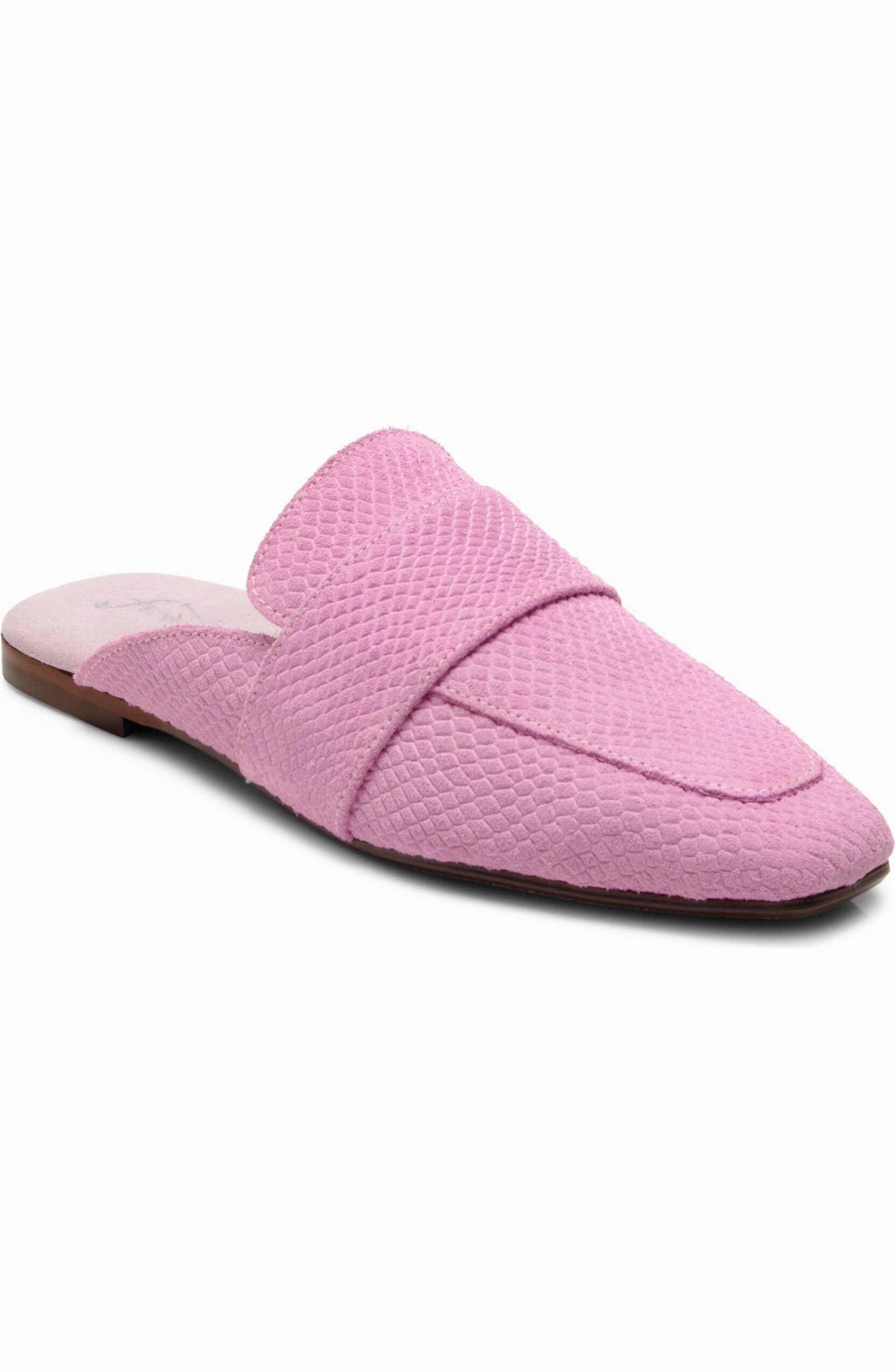 Free People Shoes At Ease 2.0 Loafer Mule in Thistle Pink Foot Hug