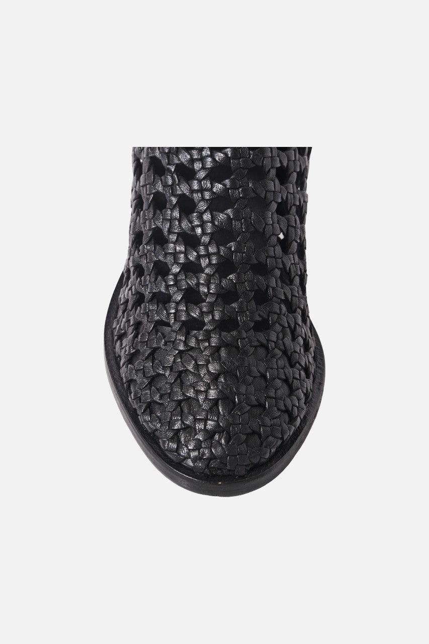Free People Woodstock Woven Boots in Black Sand Shade