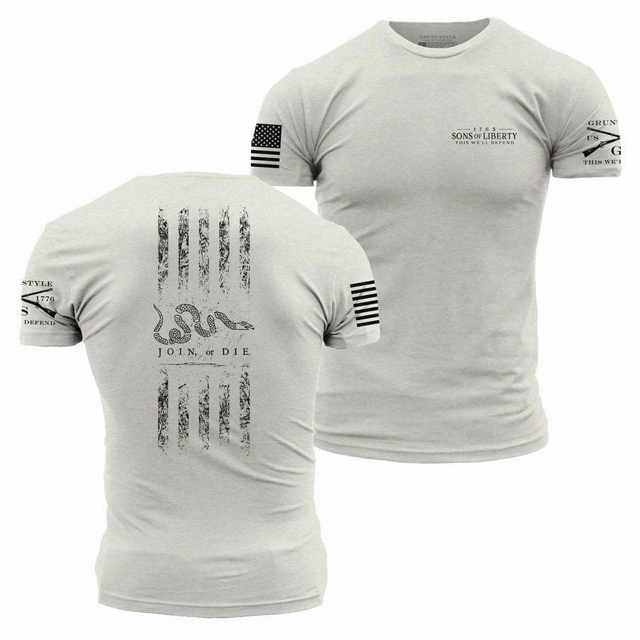 Sons Of Liberty T-Shirt - Sand Relaxed Wearable Quick Dry Wear