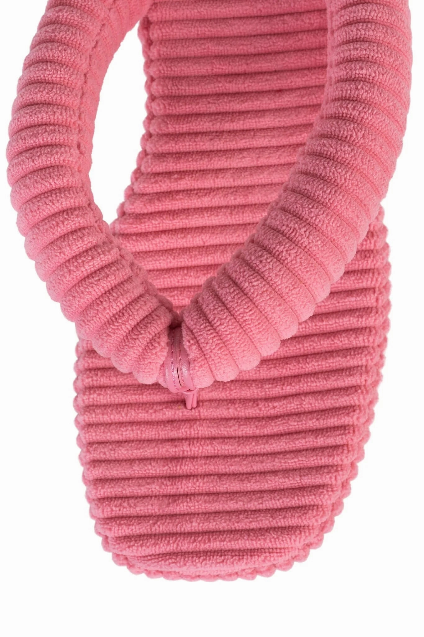 Secure Zone On Foot Jeffrey Campbell Luau-2 Pink Stripe Terry Cloth Platform Sandals