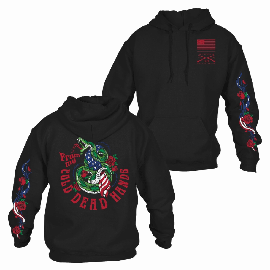 Stretch Fabric Technology Chill Layer Fit From My Cold Dead Hands Hoodie - Black
