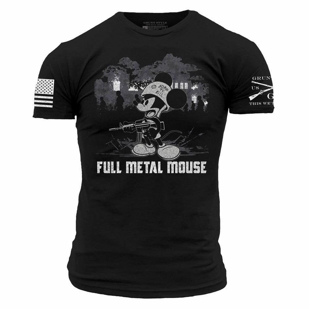 Full Metal Mouse T-Shirt - Black Fur combination
