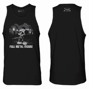 Anti Pill Surface Training - worthy Full Metal Mouse Tank - Black