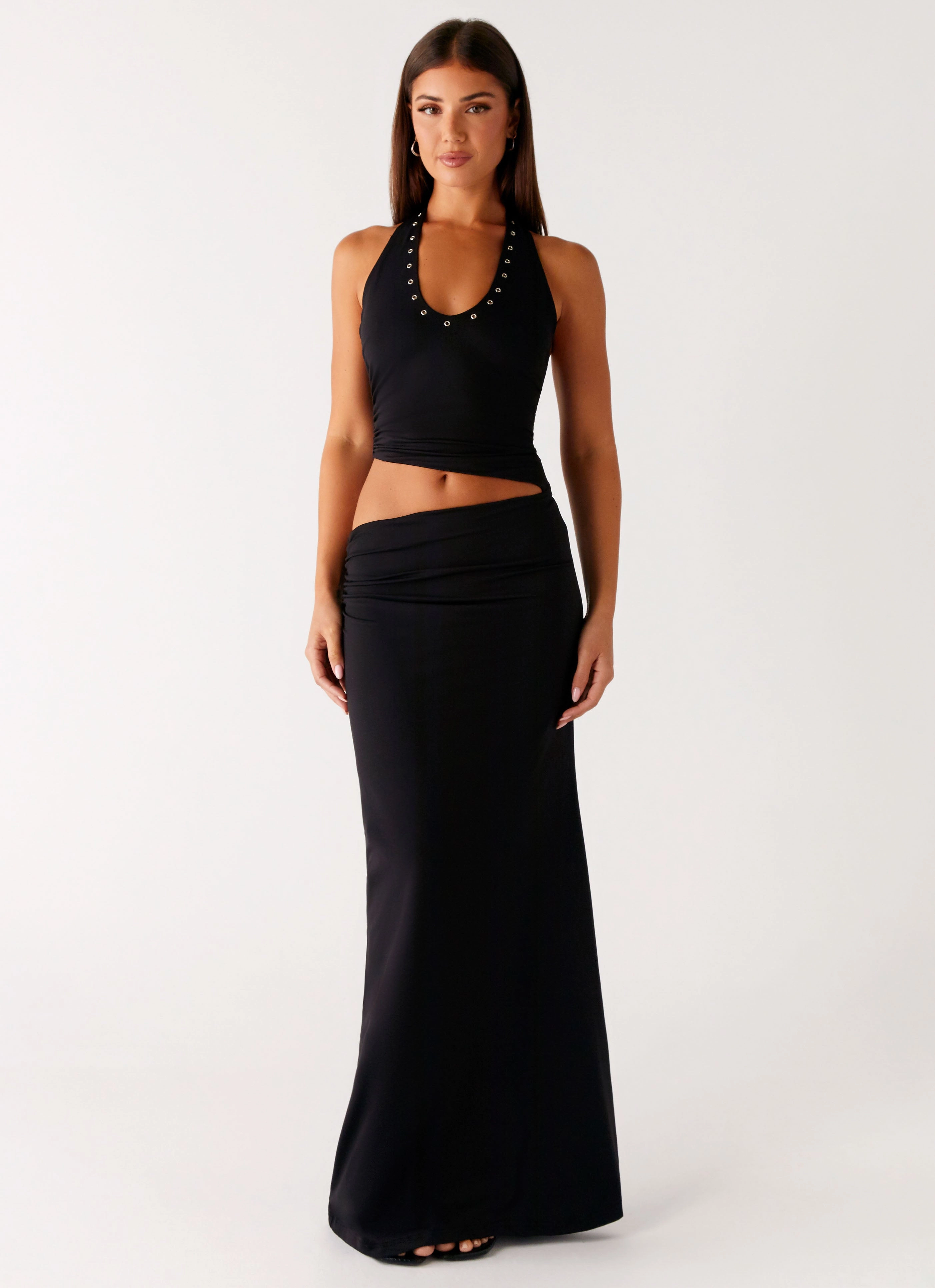 Chella Maxi Dress - Black Chic And Comfortable Fitted Shape