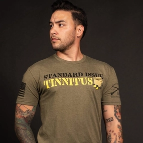 Light Comfort Style Hydrophobic coating Tinnitus T-Shirt - Military Green