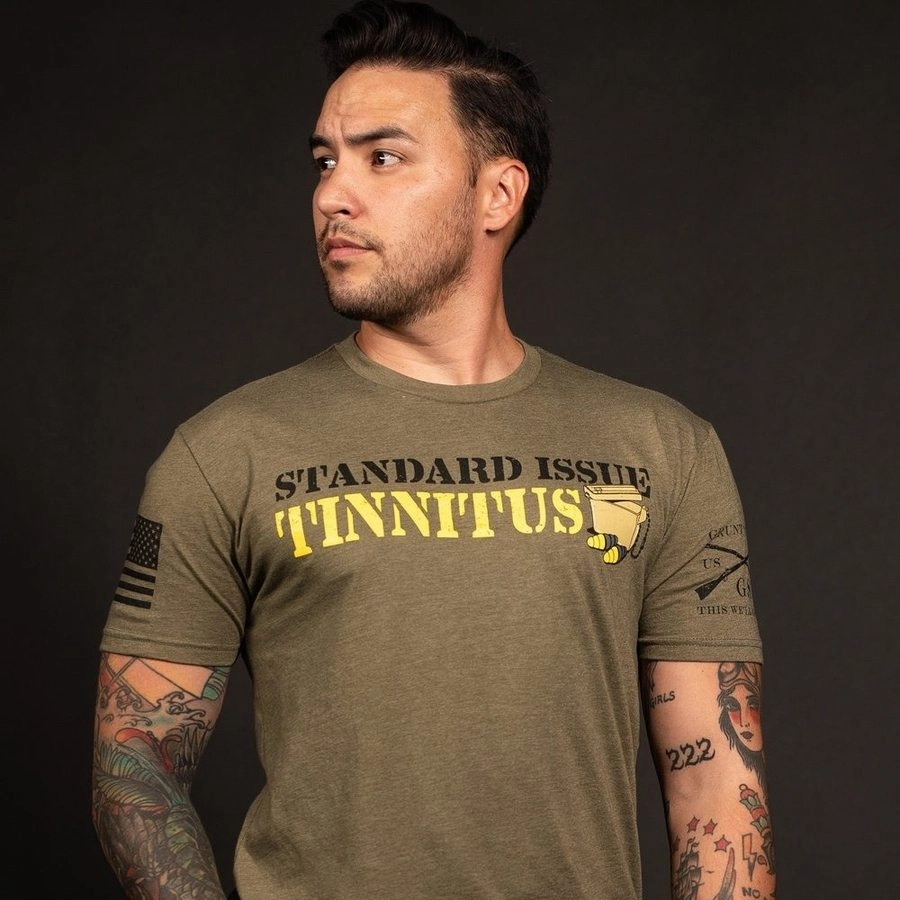 Modern Outfit Wrinkle-Free Tinnitus T-Shirt - Military Green