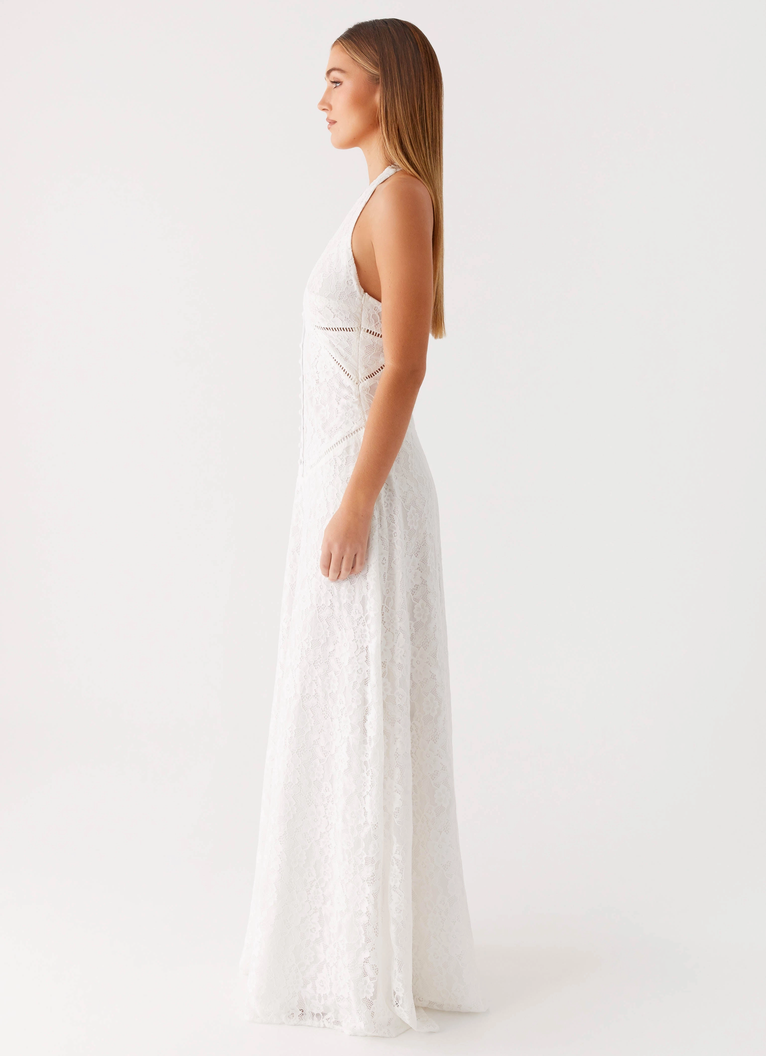 Ember Valley Maxi Dress - Ivory Shape Retention Water-resistant